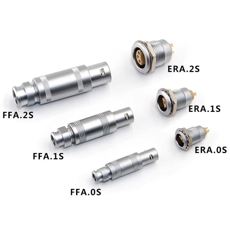 FFA PCA ERA ERN 00 0S 1S 2S 3S 4S 5S 6S 2 3 4 5 6 8 10 Pin Male Plug Straight Female S Series Circular Half Moon LEMOS Connector