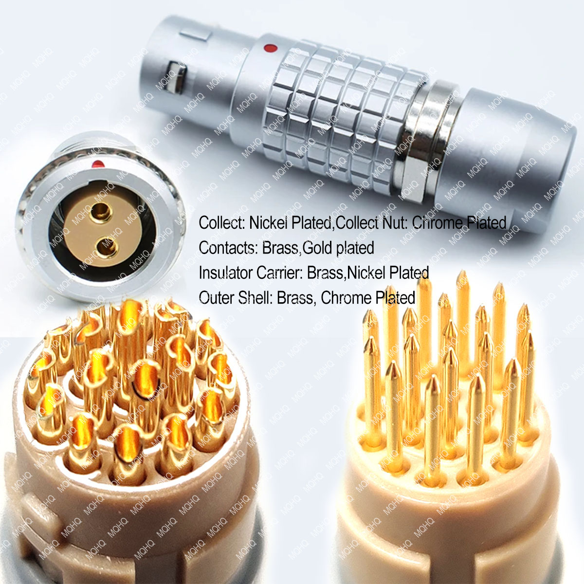 Manufacture LEMOS B series LGG FGG EMC shielding push pull circular small connector FGG connector