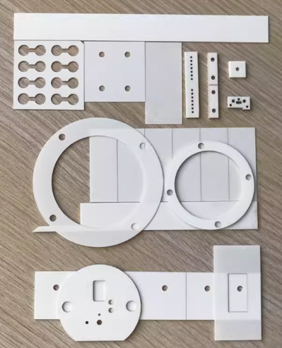 Zirconia ceramic sheet 50mm square high temperature insulation wear-resistant laser cutting non-standard customized